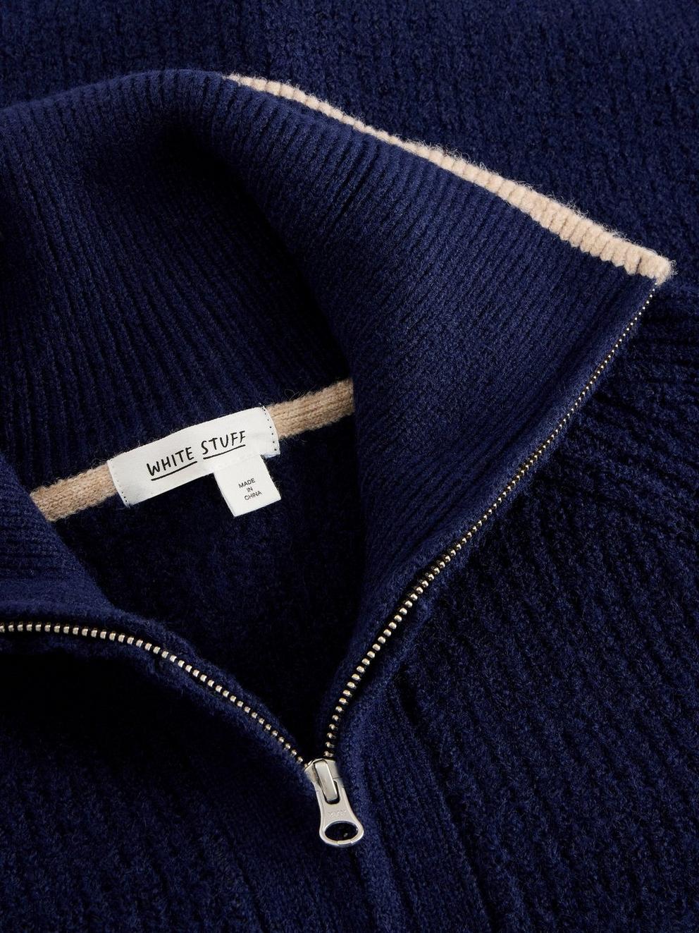 BETTY BOMBER in FR NAVY - FLAT DETAIL