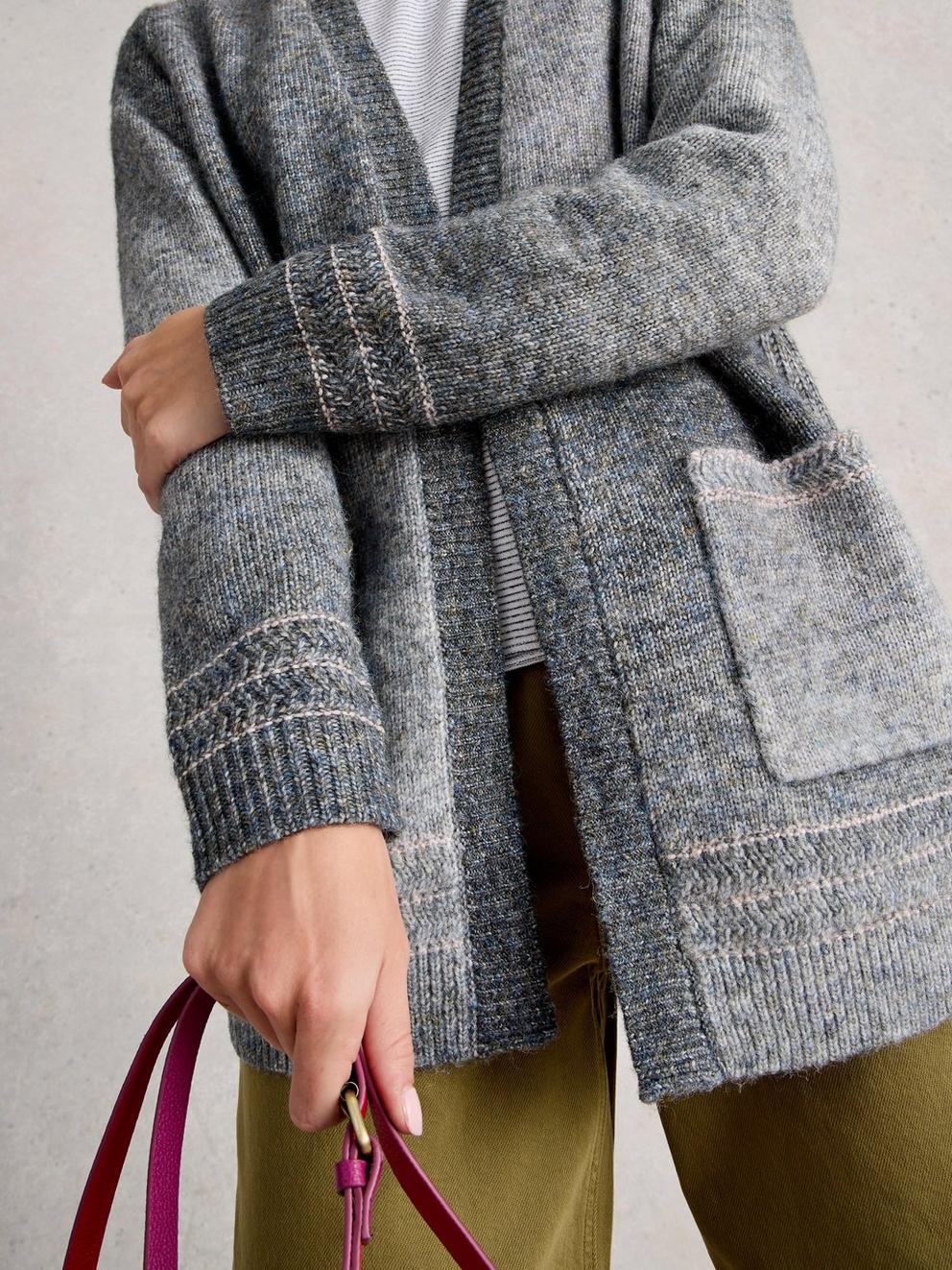 LILBET CARDI in GREY MLT - LIFESTYLE