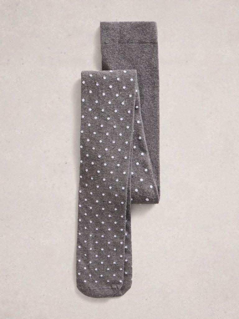 Sparkle Spot Tights in MID GREY - FLAT DETAIL