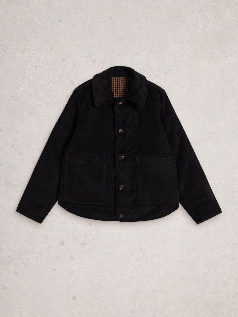 Arden Reversible Jacket in BLK MLT - FLAT BACK