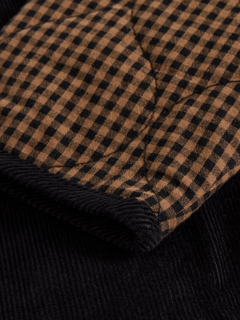 Arden Reversible Jacket in BLK MLT - FLAT DETAIL