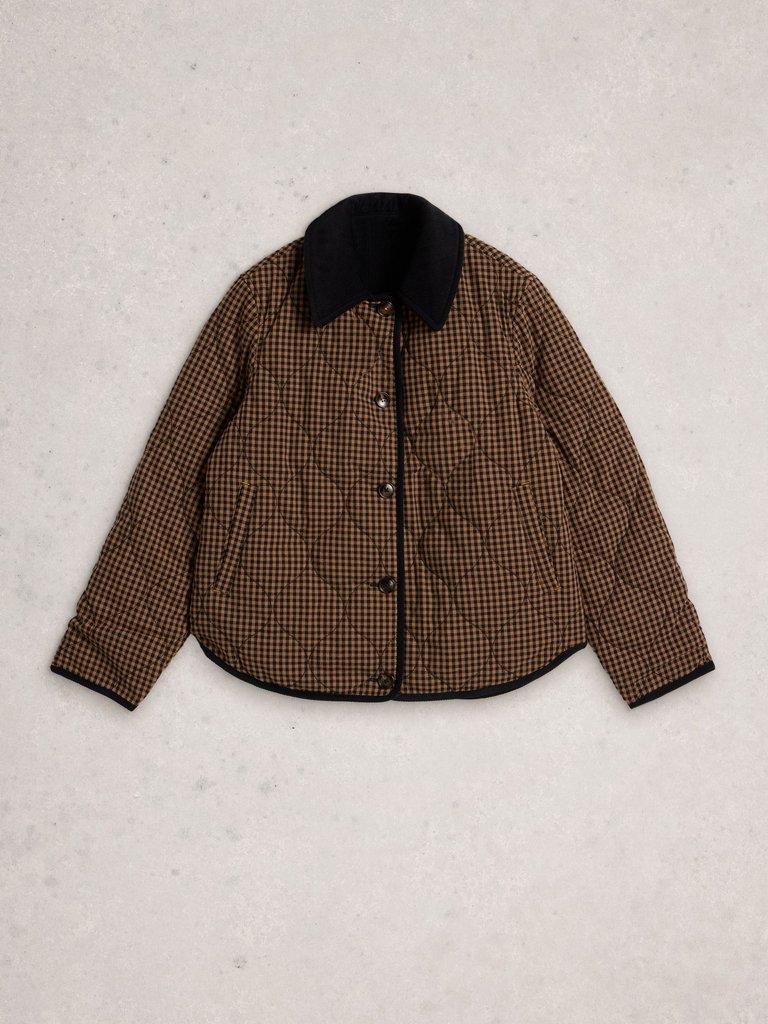 Arden Reversible Jacket in BLK MLT - FLAT FRONT