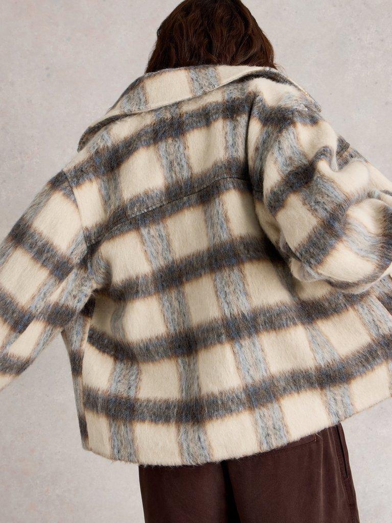 ジャケット・アウター ADORABLE SHAGGY CHECK COAT ジャケット・アウター ADORABLE SHAGGY CHECK COAT Women