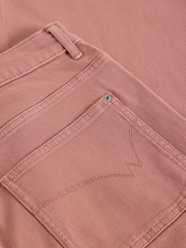 Crop Tia Wide Leg Jean in DUS PINK - FLAT DETAIL