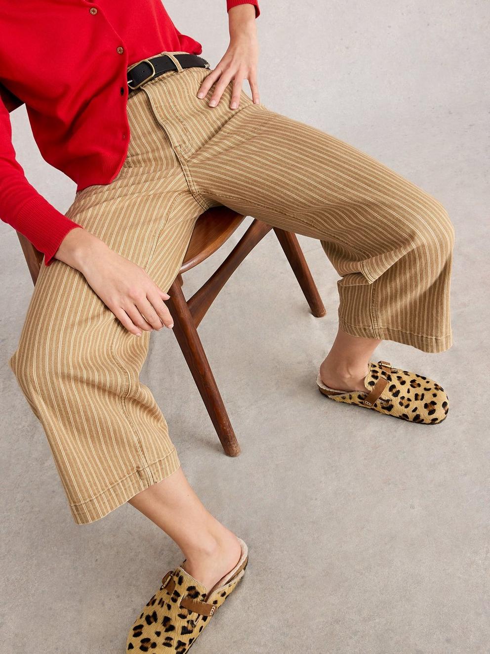 Tia Wide Cropped Leg Jean in CHART MLT - LIFESTYLE