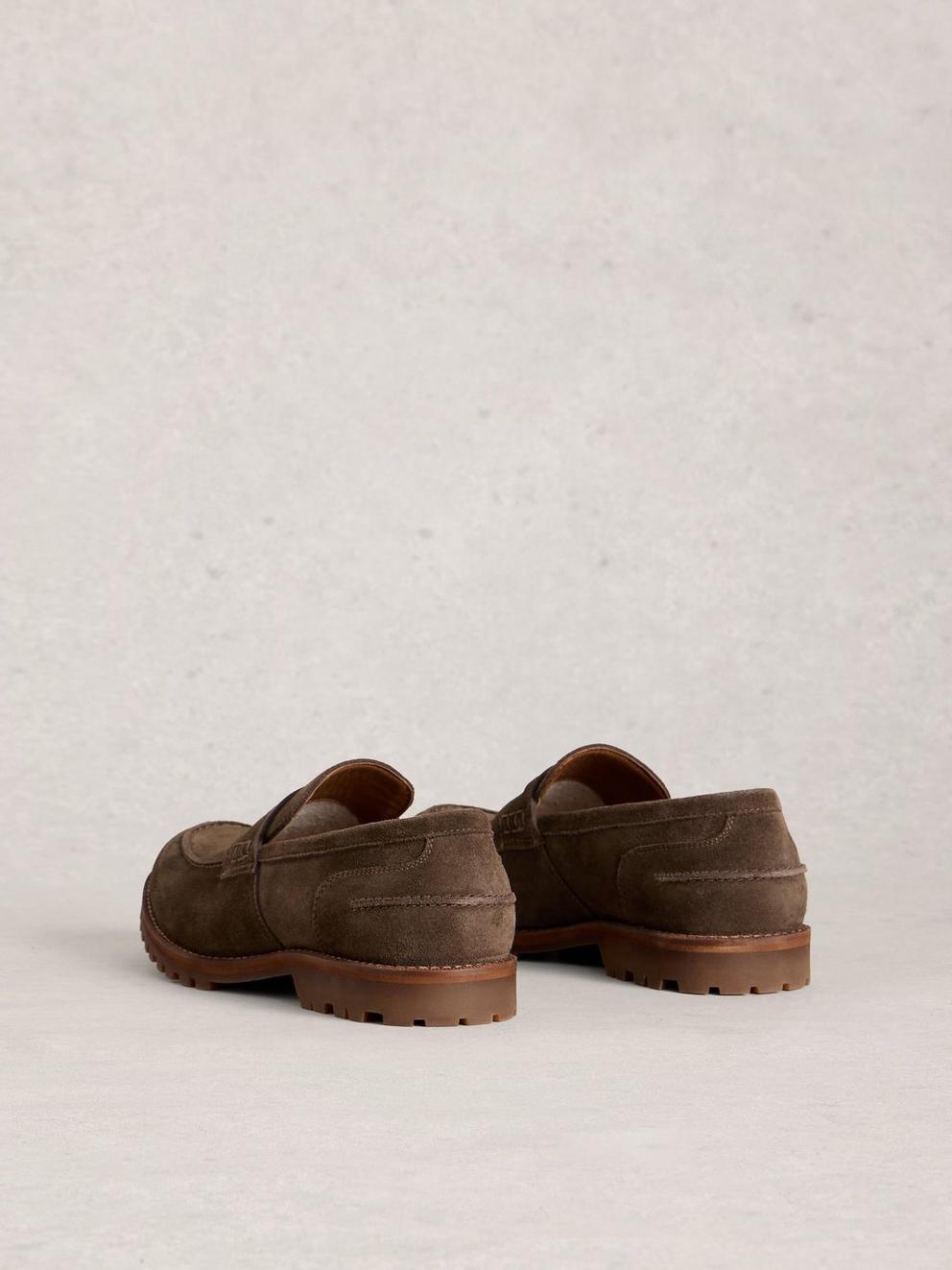 Logan Loafer in DK BROWN - FLAT BACK