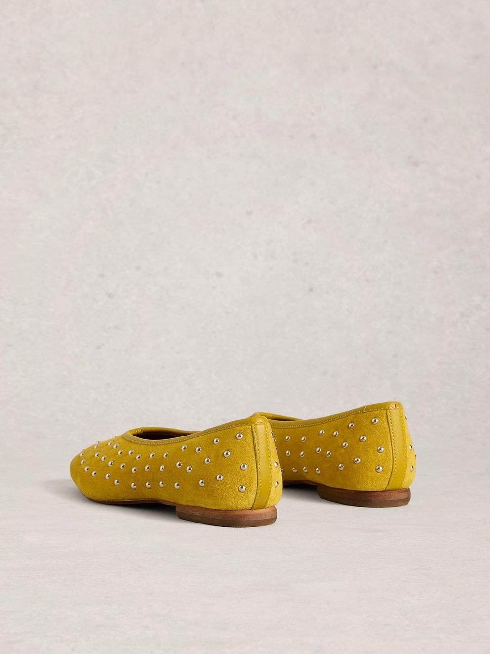 Boho Studded Ballerina in DK CHART - FLAT BACK