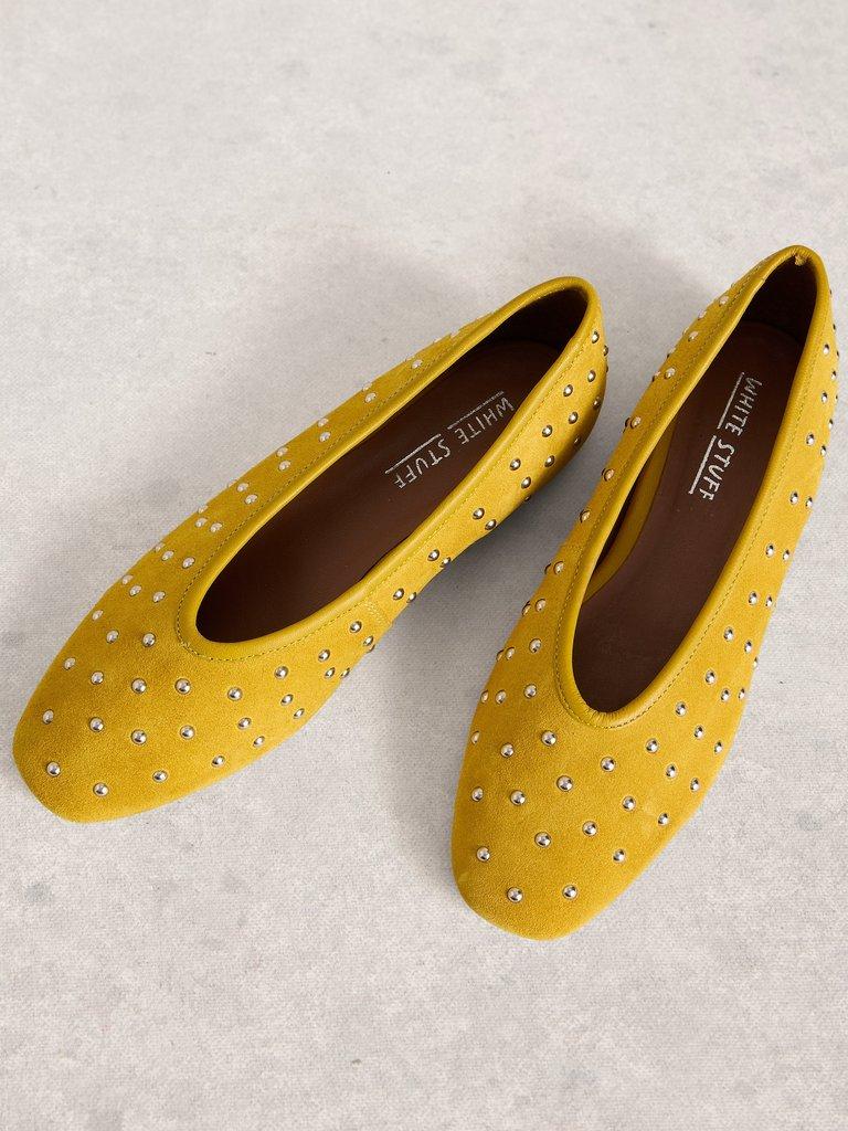 Boho Studded Ballerina in DK CHART - FLAT DETAIL