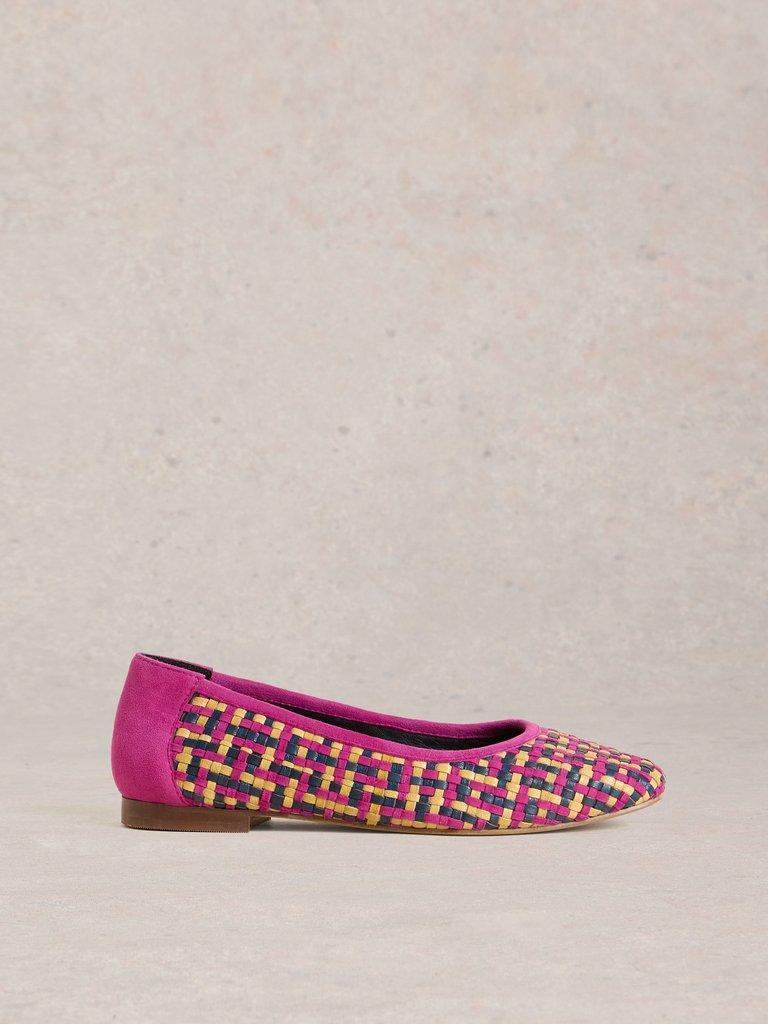 Ellie Woven Ballerina in PINK MLT - LIFESTYLE