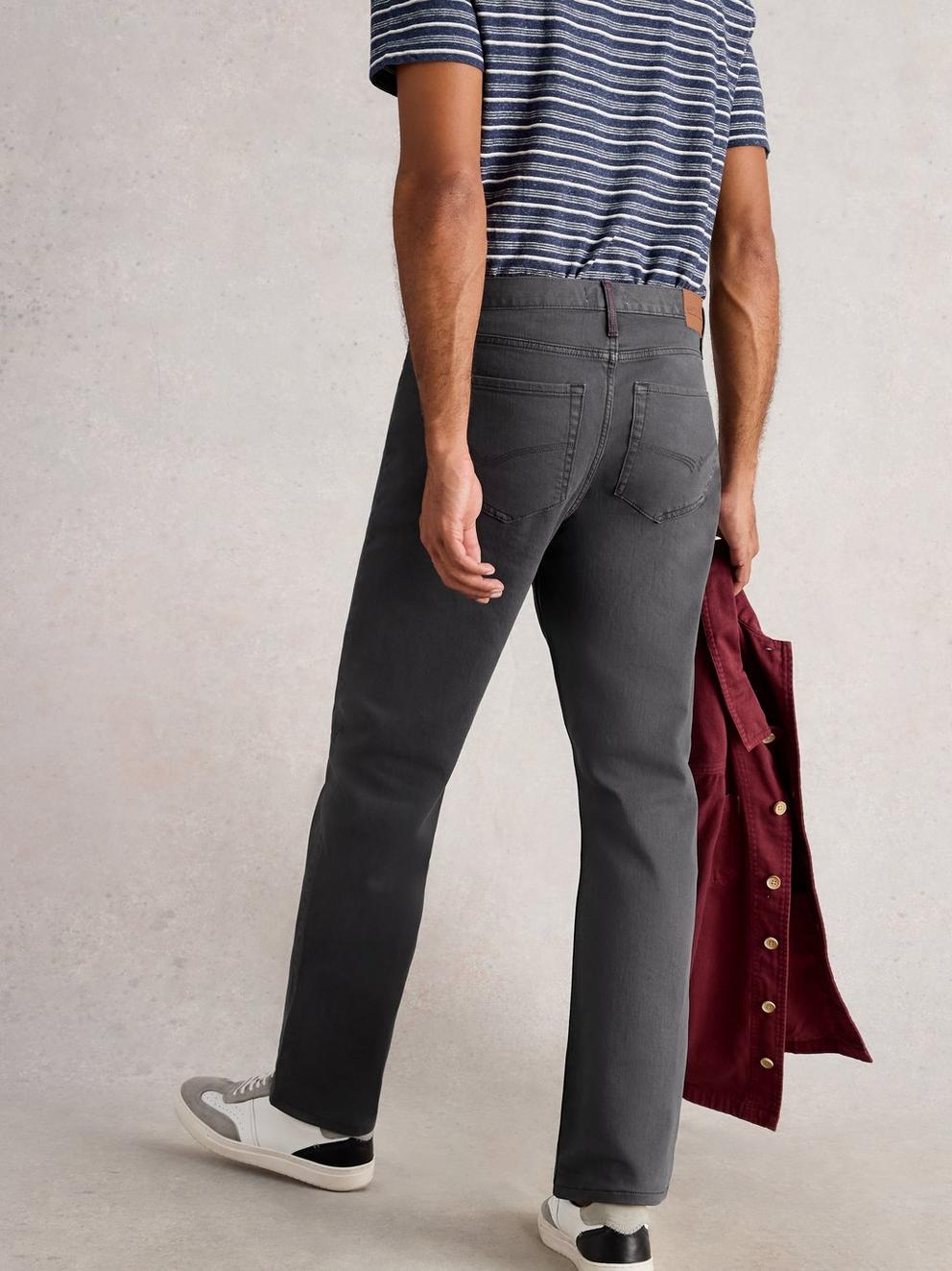 Garment Dye Eastwood Jean in DARK NAVY - MODEL BACK