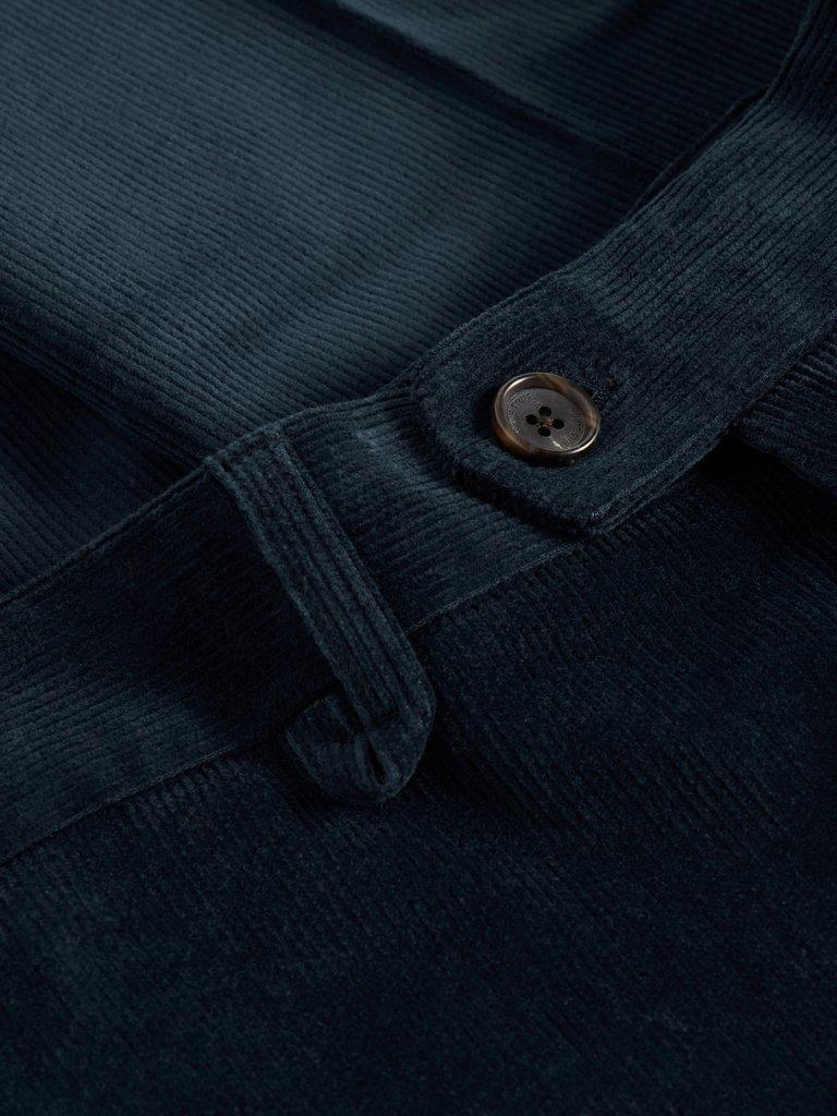 Corduroy Trouser in DARK NAVY - FLAT DETAIL
