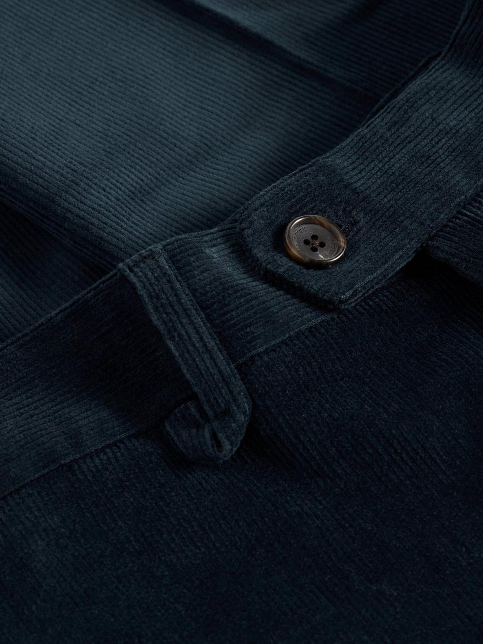 Corduroy Trouser in DARK NAVY - FLAT DETAIL