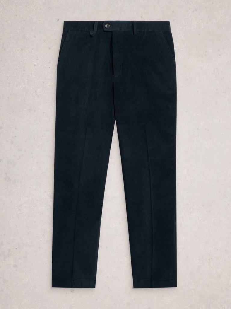 Corduroy Trouser in DARK NAVY - FLAT FRONT