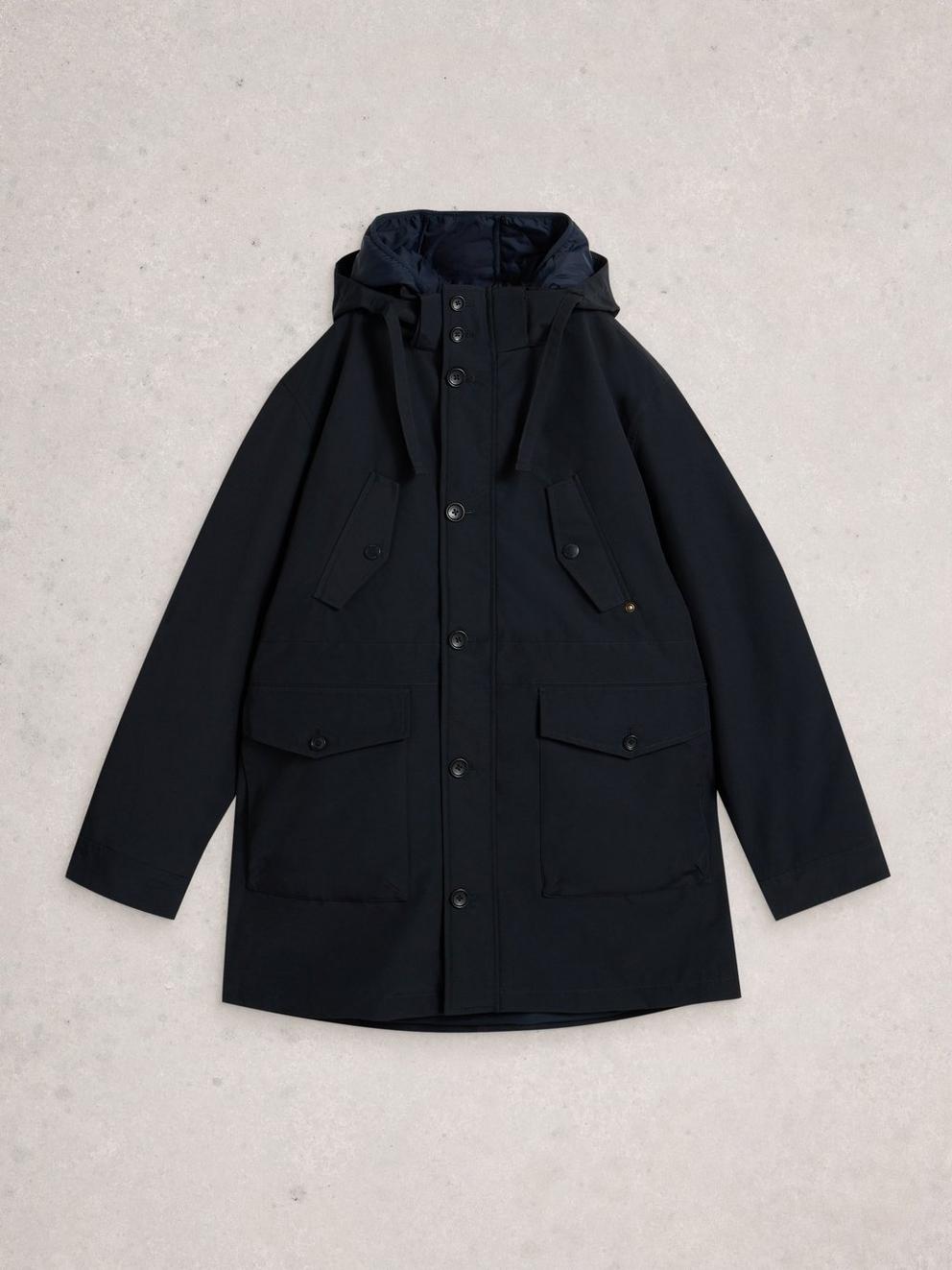 2 in 1 Parka in DARK NAVY - FLAT FRONT