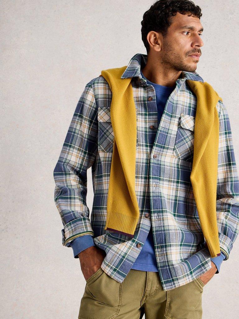 Darwen Check Shirt in BLUE MLT - LIFESTYLE