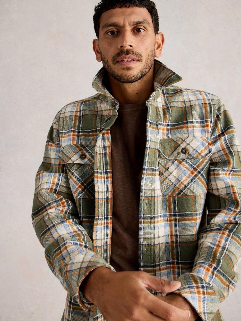 Darwen Check Shirt in GREEN MLT - LIFESTYLE