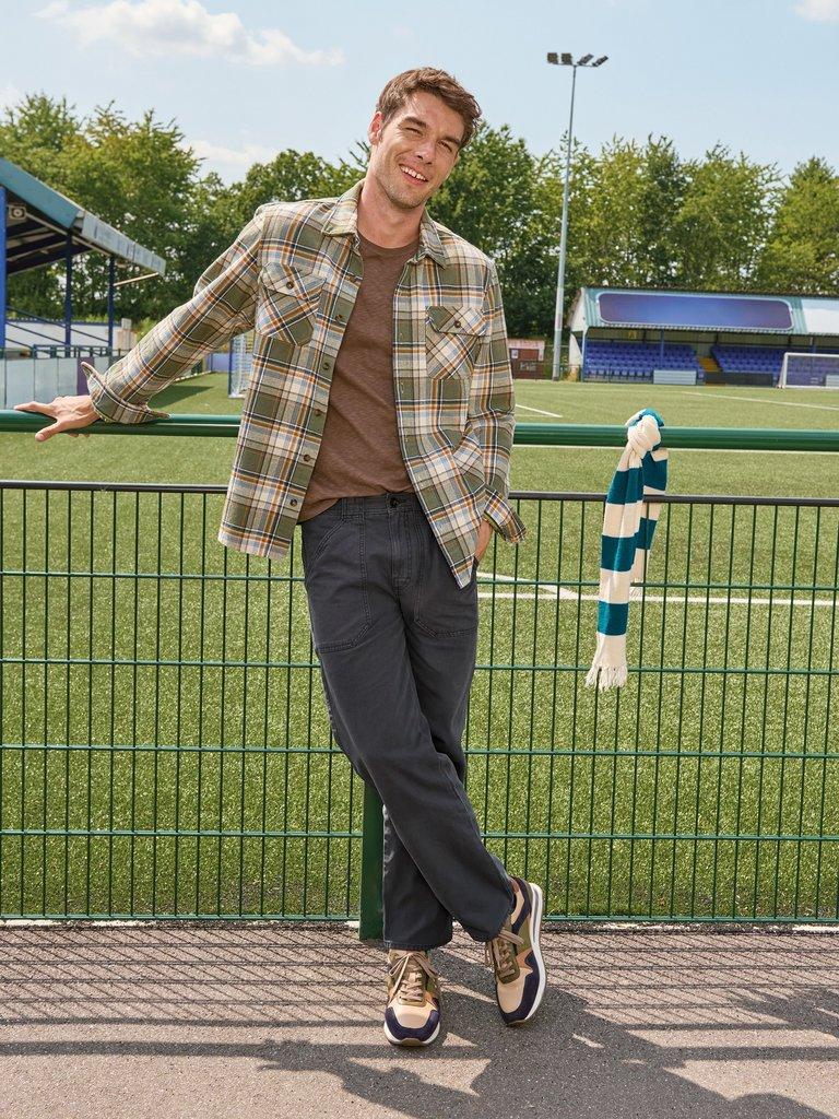 Darwen Check Shirt in GREEN MLT - MIXED