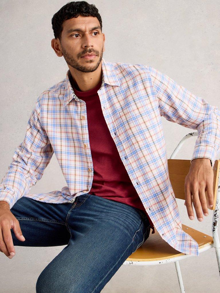 Oakham Multi Check Shirt in NAT MLT - LIFESTYLE