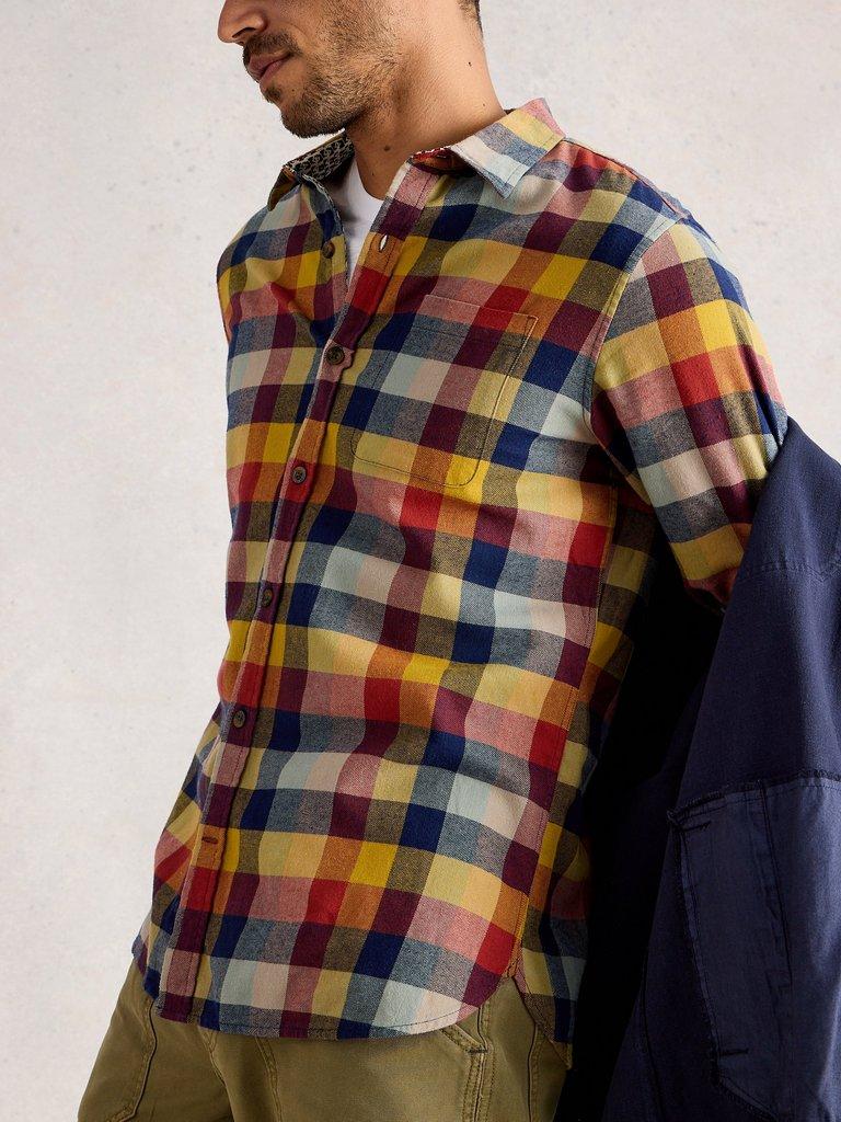 Preston Buffalo Check Shirt in RED MLT - LIFESTYLE