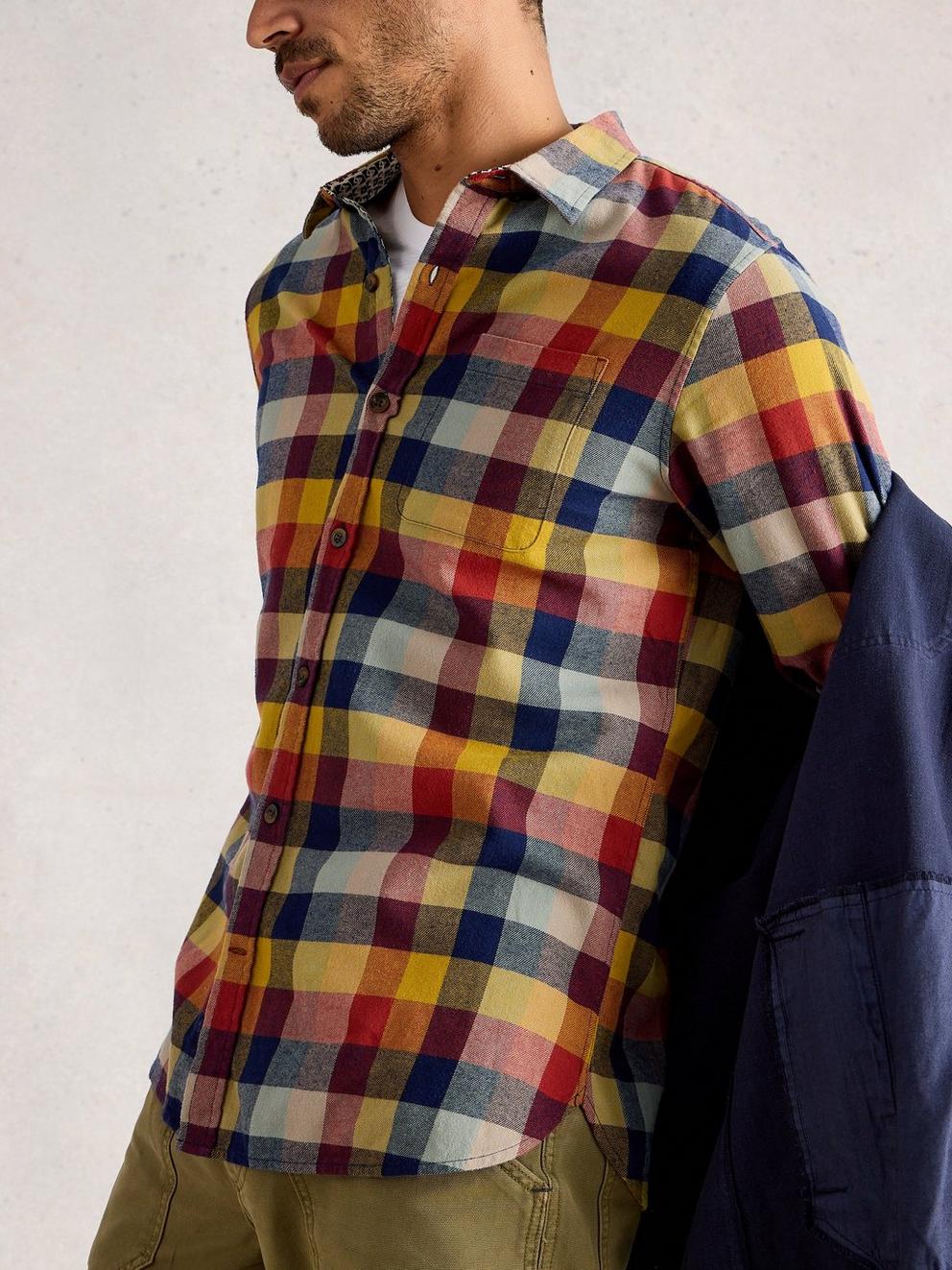 Preston Buffalo Check Shirt in RED MLT - LIFESTYLE