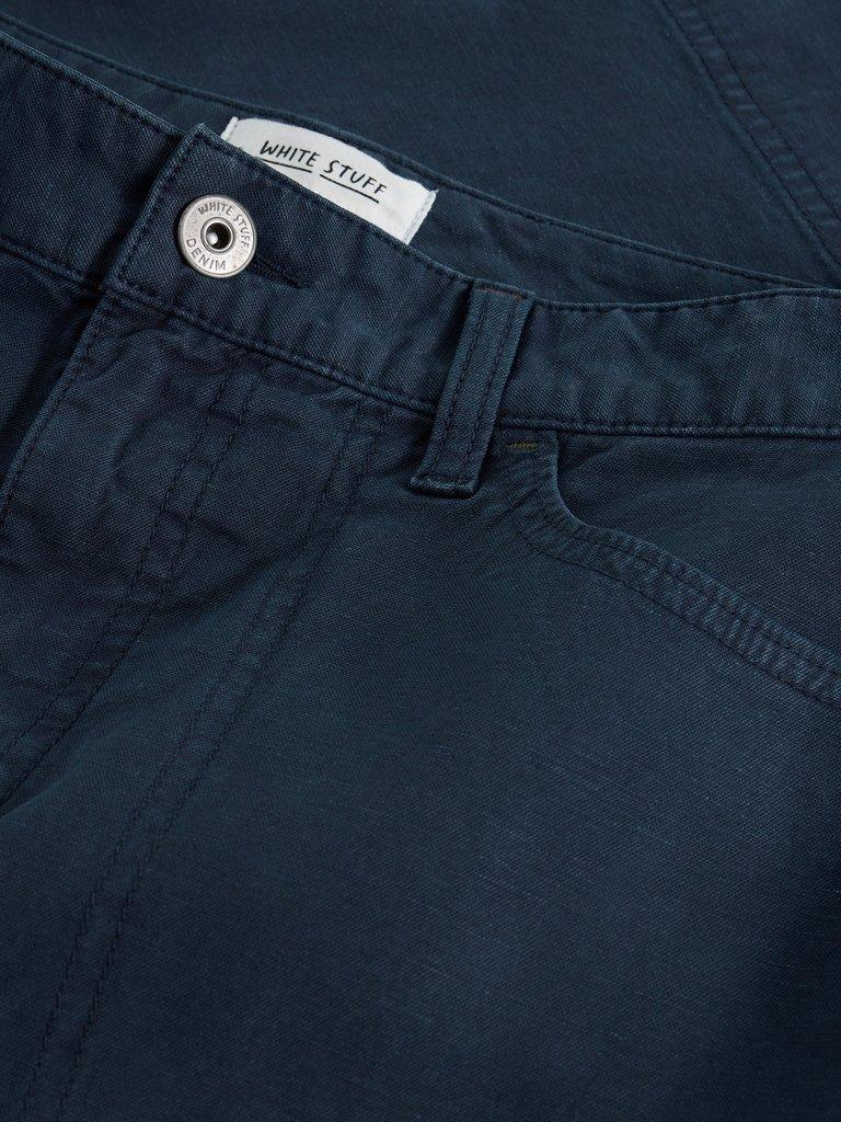 Tia Chino Skirt in DARK NAVY - FLAT DETAIL