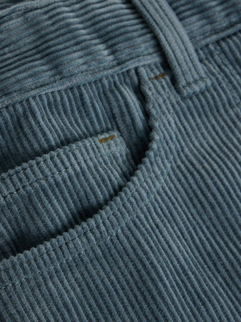 Tia Cord Knee Length Skirt in DUS BLUE - FLAT DETAIL