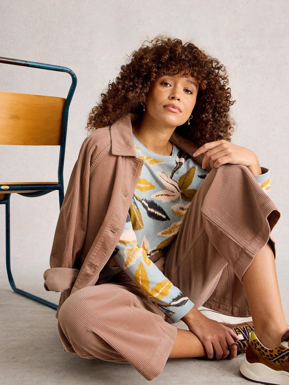 Eden Cord Jacket in LGT NAT - LIFESTYLE