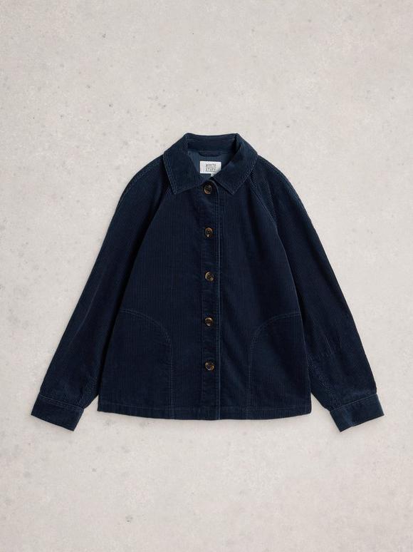 【Anyone more】Carrie Cotton Short Jacket Carrie Cord Jacket in DUSTY PINK | White Stuff US