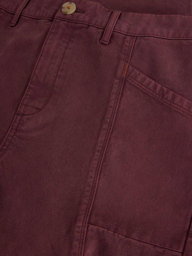 Thea Trouser in DK PLUM - FLAT DETAIL