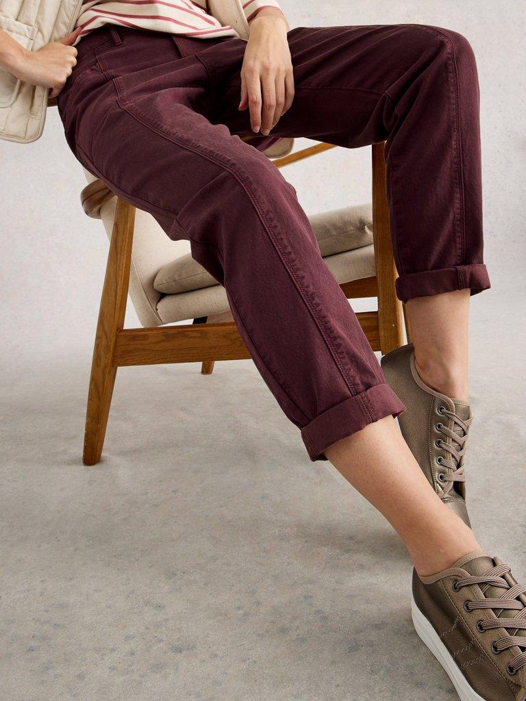Thea Trouser in DK PLUM - LIFESTYLE