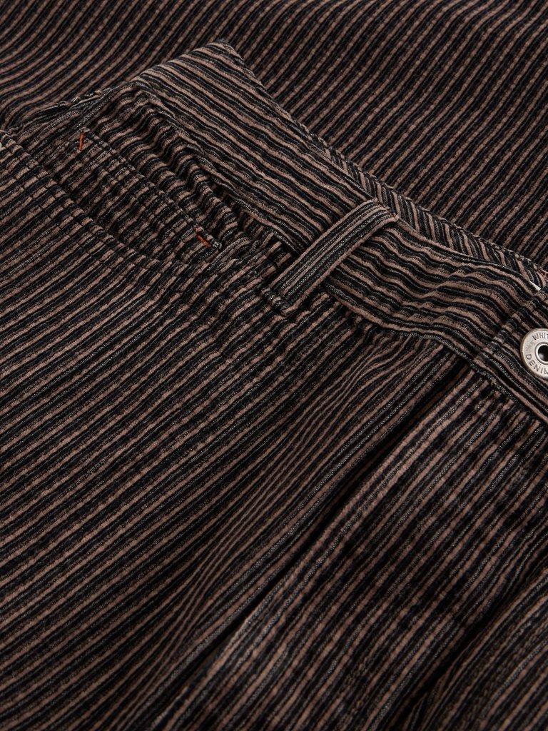 Tia Crop Cord Wide Leg in BLK MLT - FLAT DETAIL