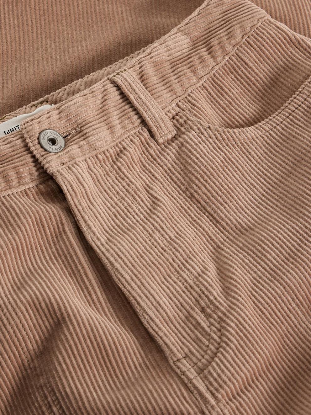 Tia Cord Wide Leg Crop in LGT NAT - FLAT DETAIL