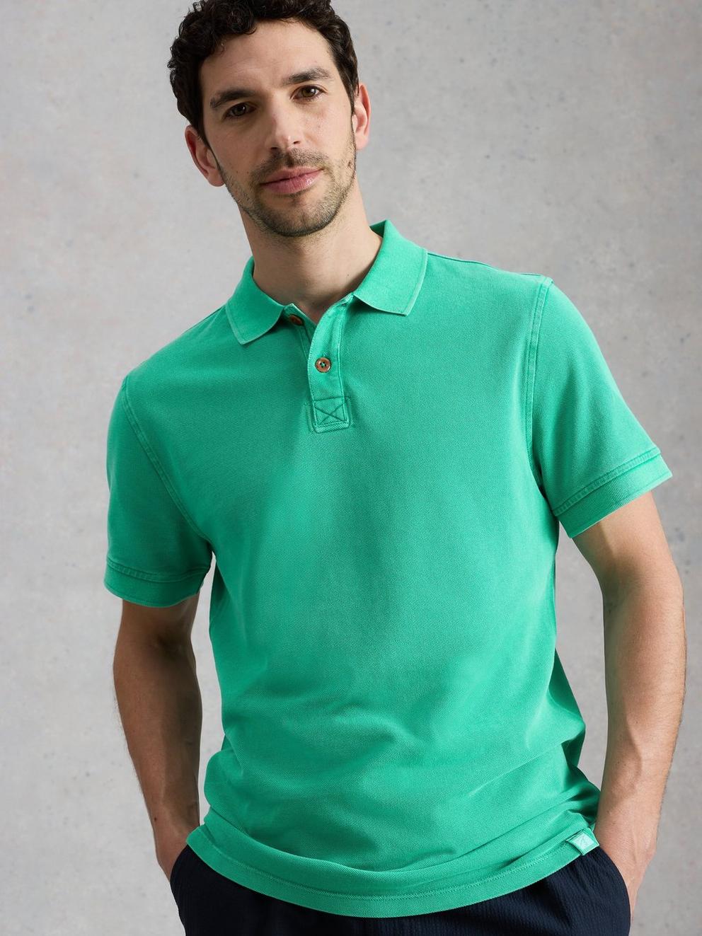 Utility Short Sleeve Polo in BRT GREEN - LIFESTYLE