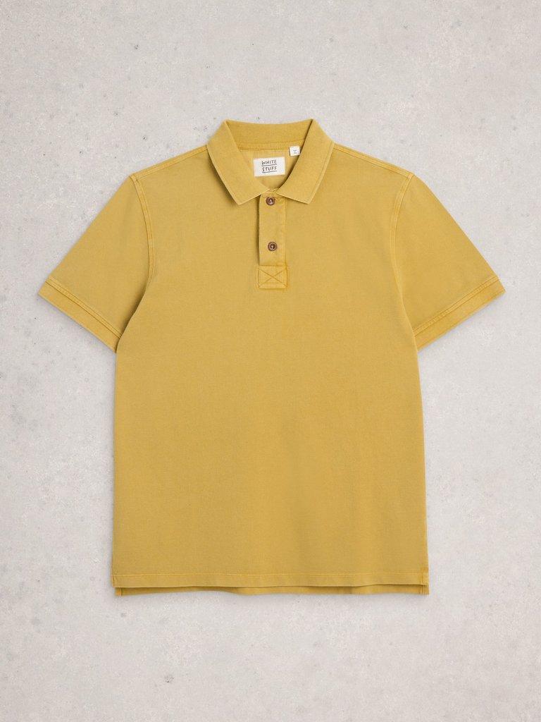 Utility Short Sleeve Polo in DP YELLOW - FLAT FRONT