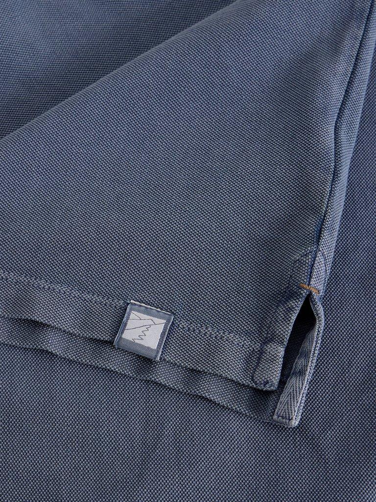Utility Short Sleeve Polo in DUS BLUE - FLAT DETAIL