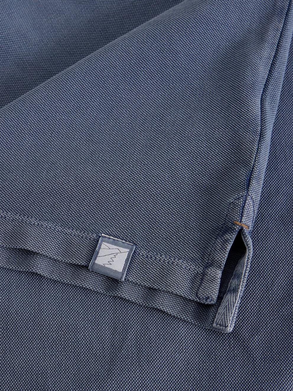 Utility Short Sleeve Polo in DUS BLUE - FLAT DETAIL