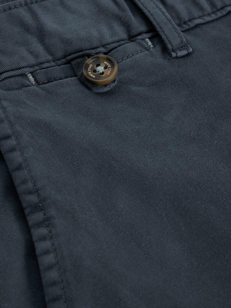 Sutton Organic Slim Chino in DARK NAVY - FLAT DETAIL