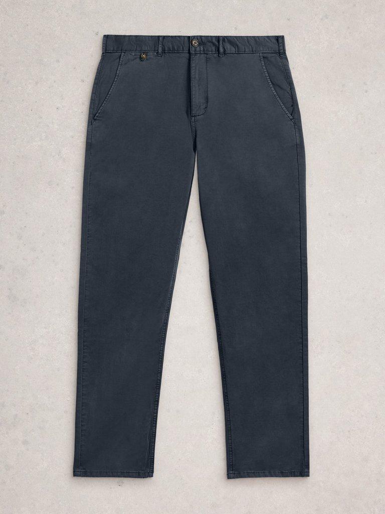 Sutton Organic Slim Chino in DARK NAVY - FLAT FRONT