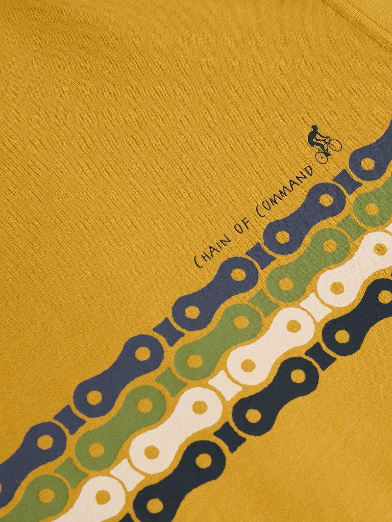 Abersoch Graphic Bike Chain in YELLOW PR - FLAT DETAIL