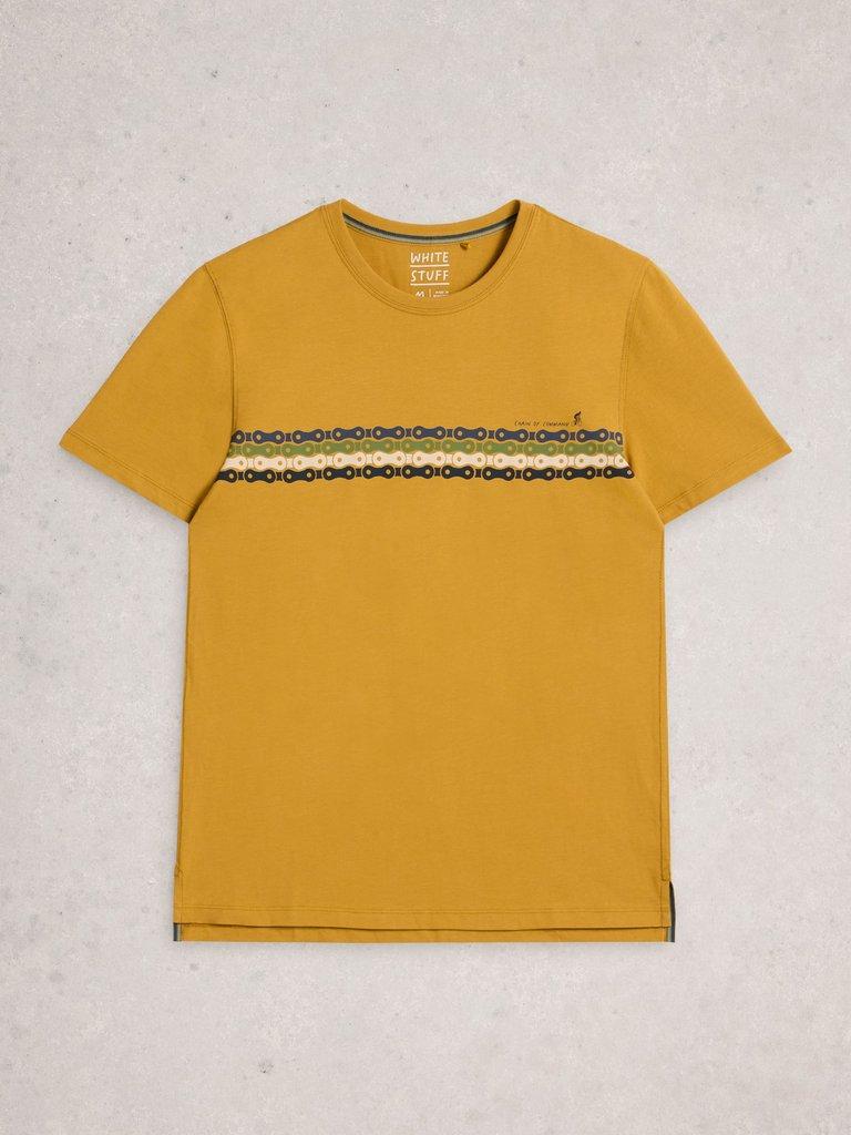 Abersoch Graphic Bike Chain in YELLOW PR - FLAT FRONT