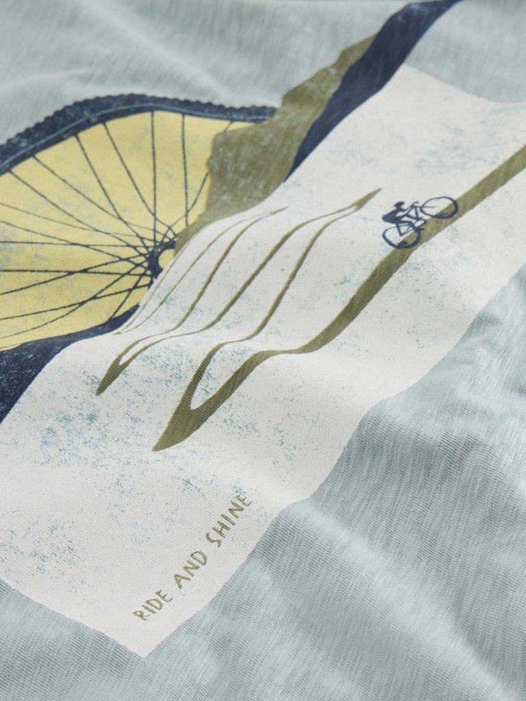 Abersoch Graphic Bike Sun in BLUE PR - FLAT DETAIL