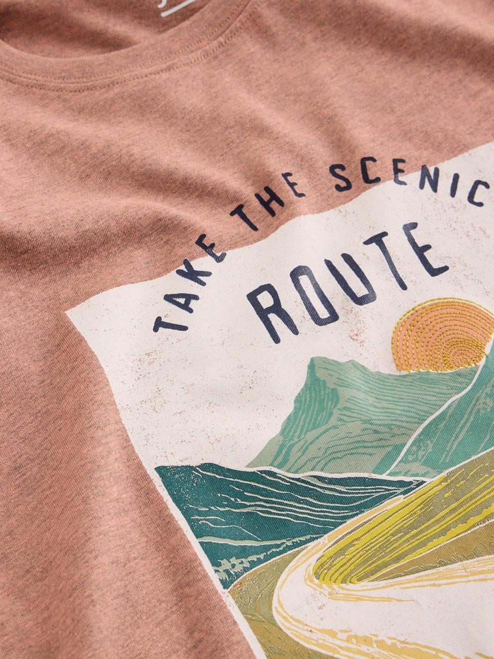 Abersoch Graphic Scene Bike in PINK PR - FLAT DETAIL