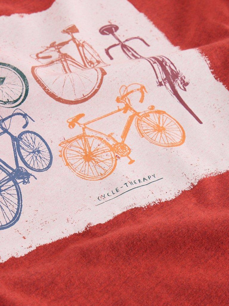 Abersoch Graphic Multi Bike in RED PR - FLAT DETAIL
