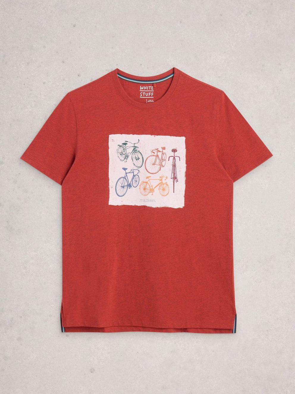 Abersoch Graphic Multi Bike in RED PR - FLAT FRONT