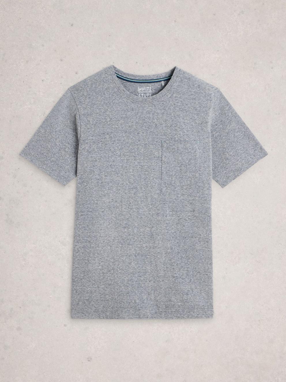 Horsham Heather Tee in GREY MARL - FLAT FRONT