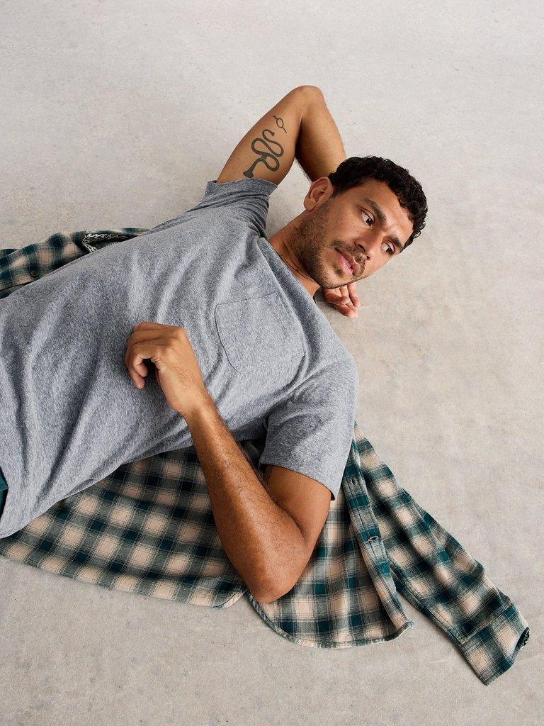 Horsham Heather Tee in GREY MARL - LIFESTYLE