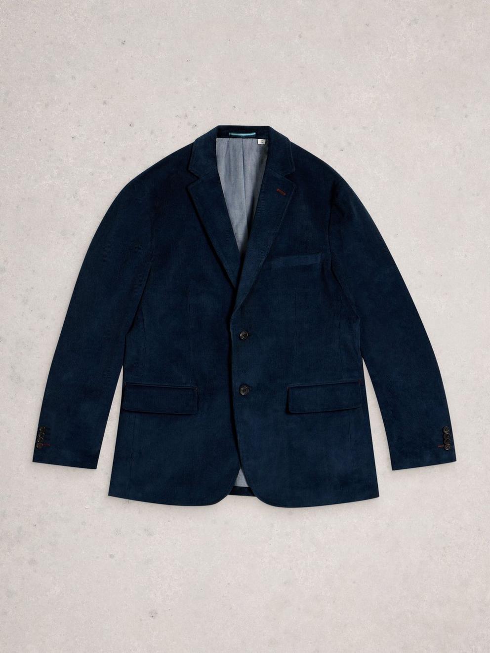 Cord Blazer in DARK NAVY - FLAT FRONT