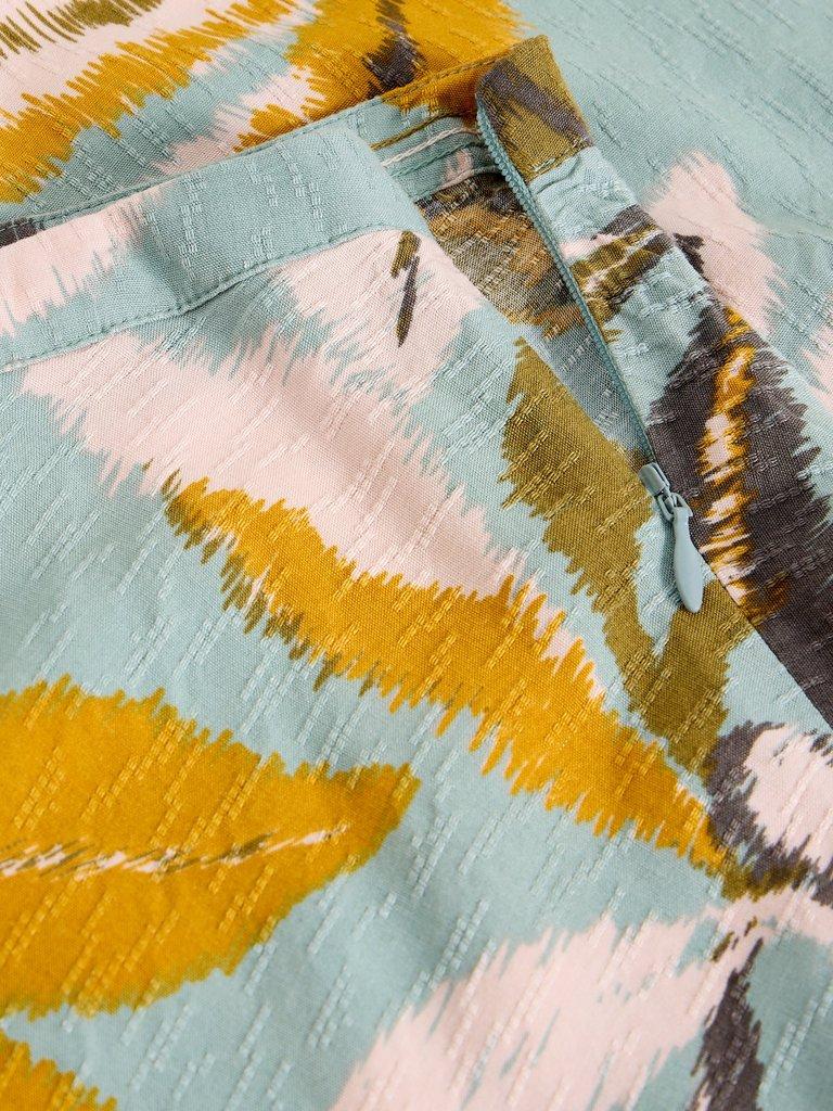 Maxi Hope Bias Cut Skirt in BLUE MLT - FLAT DETAIL