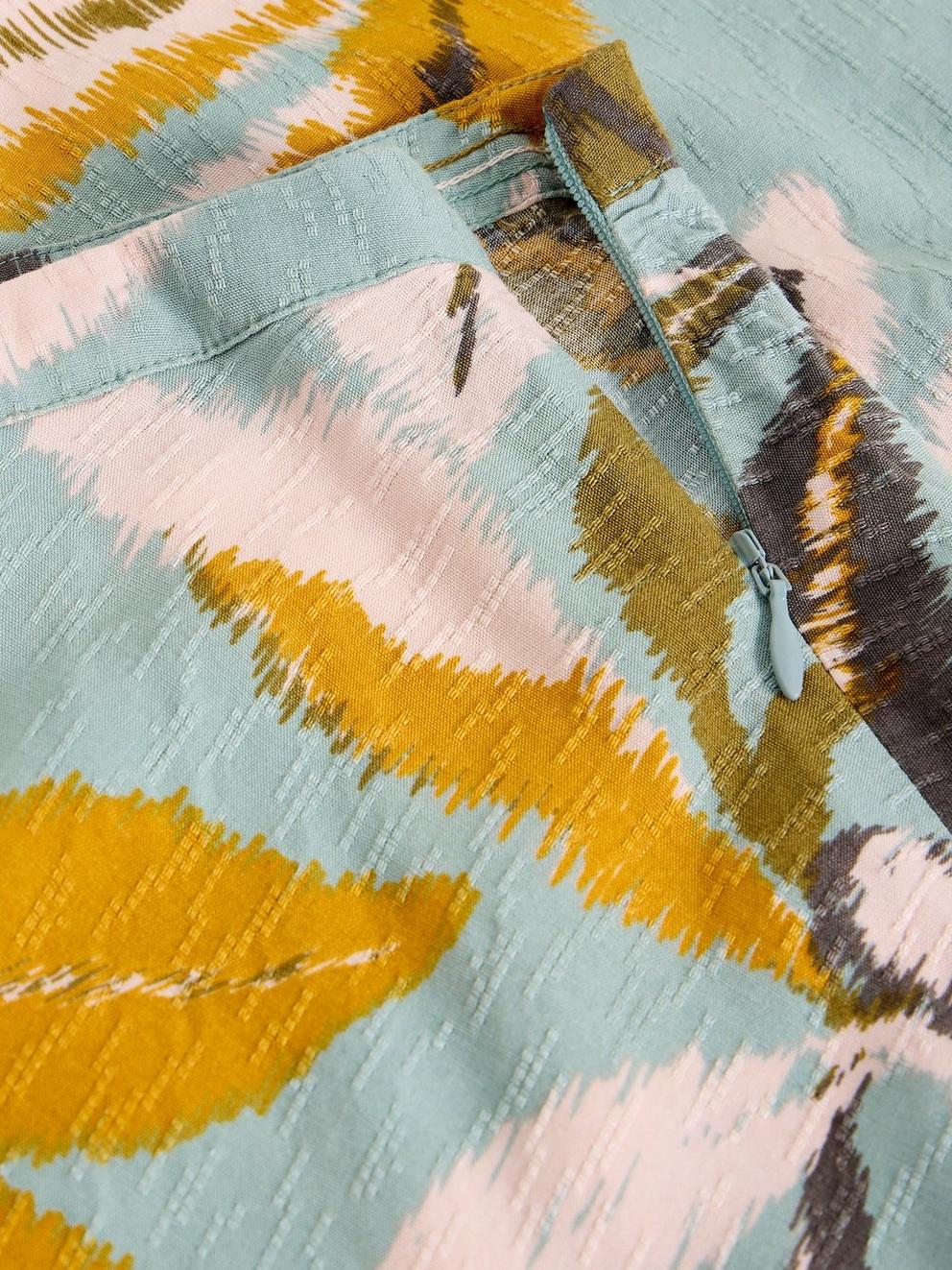 Maxi Hope Bias Cut Skirt in BLUE MLT - FLAT DETAIL