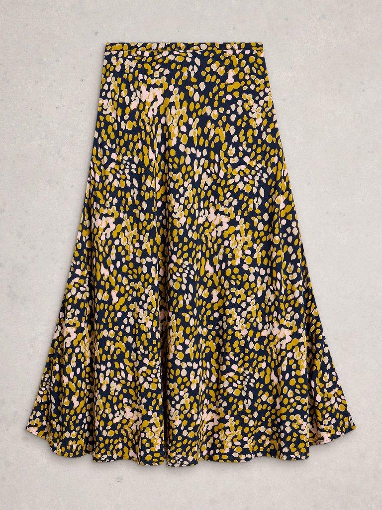 Maxi Hope Bias Cut Skirt in CHART MLT - FLAT FRONT